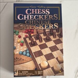 Gallery Chess Checkers Chinese Checkers Set - Multicolor